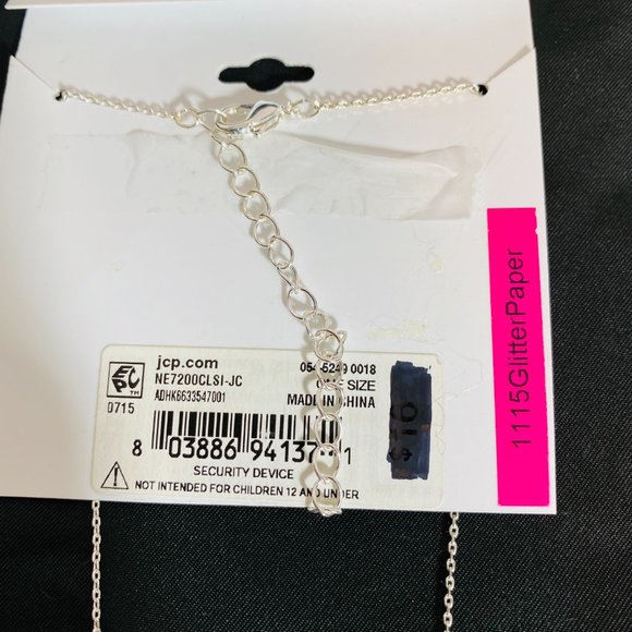 NWT Paloma & Ellie Silver Tone Bar Necklace - Picture 2 of 2